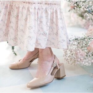 ANTONIO MELANI Tan Slingback Heels